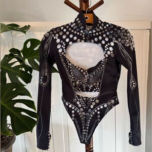 Candy Catz Paneled Monium Open-Heart Leotard (Rave)